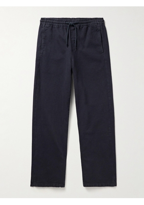 A.P.C. - Vincent Straight-Leg Cotton-Twill Drawstring Trousers - Men - Blue - XS