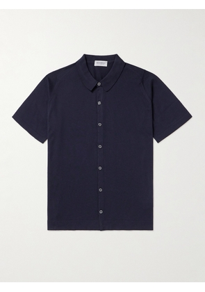 John Smedley - Folke Sea Island Cotton Shirt - Men - Blue - S