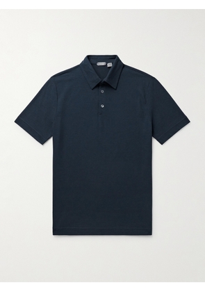 Incotex - Zanone Slim-Fit IceCotton-Jersey Polo Shirt - Men - Blue - IT 44