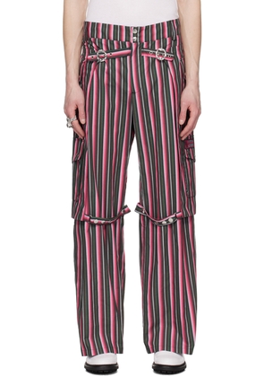 Chopova Lowena Green & Pink Moscha Trousers