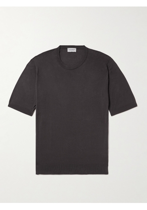 John Smedley - Kempton Slim-Fit Sea Island Cotton T-Shirt - Men - Brown - S