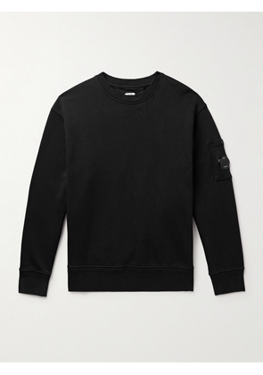C.P. Company - Logo-Appliquéd Cotton-Jersey Sweatshirt - Men - Black - XS