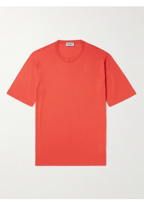 John Smedley - Lorca Slim-Fit Sea Island Cotton T-Shirt - Men - Red - S