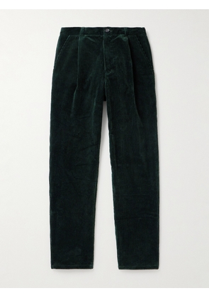 Oliver Spencer - Morton Straight-Leg Cotton-Corduroy Trousers - Men - Green - UK/US 30