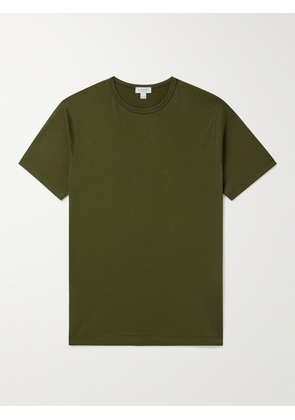 Sunspel - Slim-Fit Cotton-Jersey T-Shirt - Men - Green - S