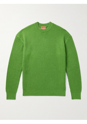 ZEGNA x The Elder Statesman - Waffle-Knit Oasi Cashmere Sweater - Men - Green - S