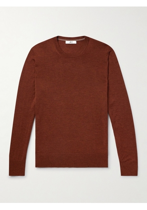 Mr P. - Slim-Fit Merino Wool Sweater - Men - Brown - XS