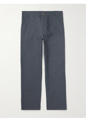 Carhartt WIP - Single Knee Straight-Leg Organic Cotton-Canvas Trousers - Men - Gray - UK/US 28