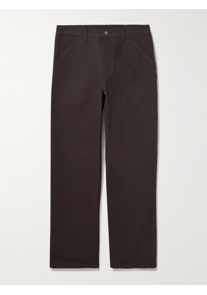 Carhartt WIP - Single Knee Straight-Leg Organic Cotton-Canvas Trousers - Men - Brown - UK/US 28