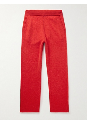 ZEGNA x The Elder Statesman - Straight-Leg Brushed Oasi Cashmere Sweatpants - Men - Red - S