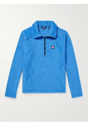 66 North - Hrannar Logo-Appliquéd Waffle-Knit Polartec® Alpha® Half-Zip Sweatshirt - Men - Blue - S