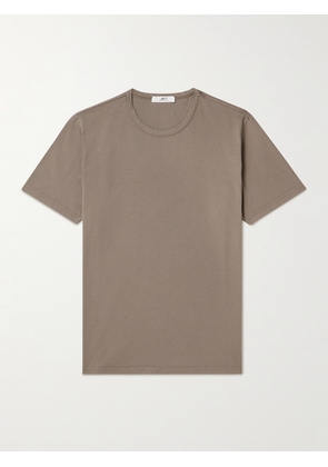 Mr P. - Garment-Dyed Cotton-Jersey T-Shirt - Men - Brown - XS