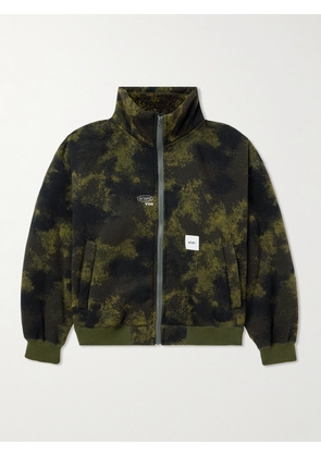 WTAPS - Logo-Appliquéd Camouflage-Print Fleece Jacket - Men - Green - S