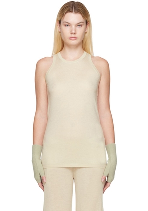 Frenckenberger Off-White Cashmere Tank Top