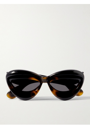 LOEWE - Injected Round-Frame Tortoiseshell Acetate Sunglasses - Men - Tortoiseshell