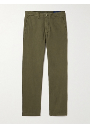 Polo Ralph Lauren - Straight-Leg Linen and Cotton-Blend Trousers - Men - Green - UK/US 29