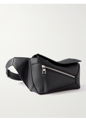 LOEWE - Puzzle Edge Mini Leather Belt Bag - Men - Black