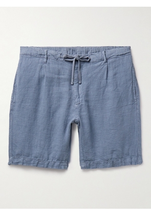 Hartford - Tank Slim-Fit Straight-Leg Linen Drawstring Shorts - Men - Blue - IT 46