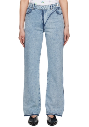 Nina Ricci Blue Washed-Out Jeans