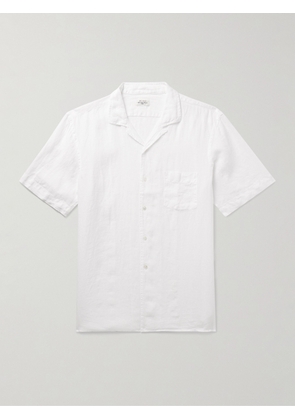 Hartford - Palm Convertible-Collar Linen Shirt - Men - White - S