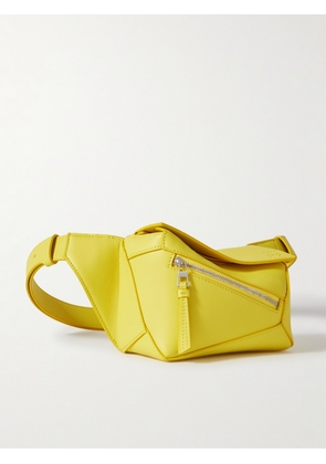 LOEWE - Puzzle Edge Mini Leather Belt Bag - Men - Yellow