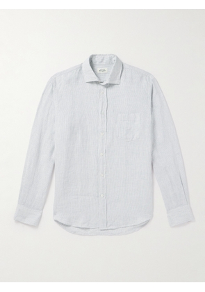 Hartford - Paul Striped Linen Shirt - Men - Blue - S