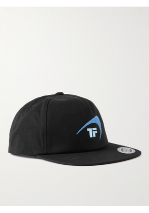 Throwing Fits - Logo-Embroidered Cotton-Blend Twill Cap - Men - Black