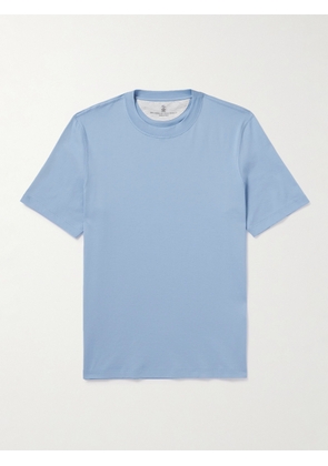 Brunello Cucinelli - Cotton-Jersey T-Shirt - Men - Blue - XS