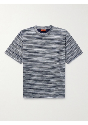 Missoni - Space-Dyed Cotton-Jersey T-Shirt - Men - Blue - XS
