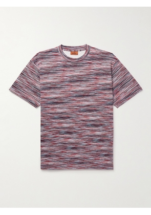 Missoni - Space-Dyed Cotton-Jersey T-Shirt - Men - Red - XS