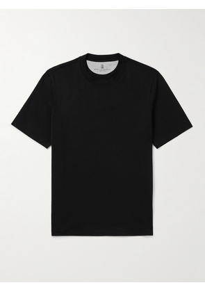 Brunello Cucinelli - Cotton-Jersey T-Shirt - Men - Black - XS