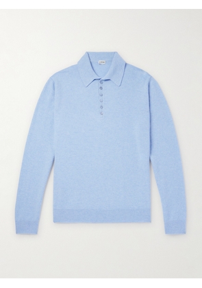 LOEWE - Cashmere Polo Shirt - Men - Blue - XS