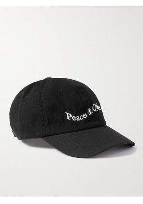 Museum Of Peace & Quiet - Wordmark Logo-Embroidered Cotton-Twill Baseball Cap - Men - Black
