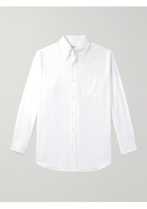 Loro Piana - Button-Down Collar Cotton Oxford Shirt - Men - White - XS