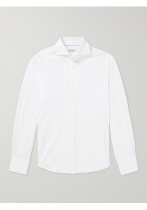 Brunello Cucinelli - Cotton-Jersey Shirt - Men - White - S