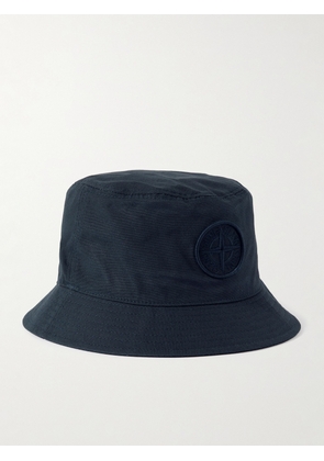 Stone Island - Logo-Embroidered Cotton-Canvas Bucket Hat - Men - Blue - M