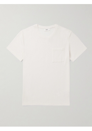 NN07 - Clive 3323 Waffle-Knit Cotton and TENCEL™ Modal-Blend T-Shirt - Men - Neutrals - S