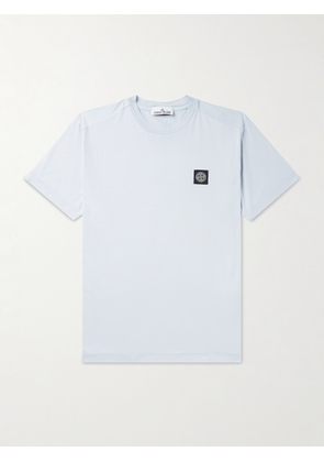 Stone Island - Logo-Appliquéd Cotton-Jersey T-Shirt - Men - Blue - S