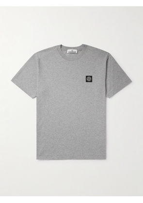 Stone Island - Logo-Appliquéd Cotton-Jersey T-Shirt - Men - Gray - S