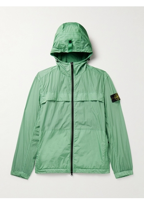 Stone Island - Logo-Appliquéd Crinkle Reps Nylon Hooded Jacket - Men - Green - S