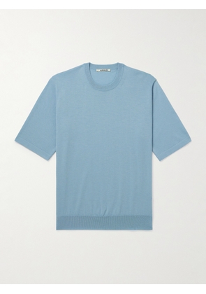 Auralee - Cashmere T-Shirt - Men - Blue - 3