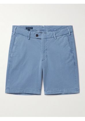 Peter Millar - Concorde Garment-Dyed Stretch-Cotton Twill Shorts - Men - Blue - UK/US 30