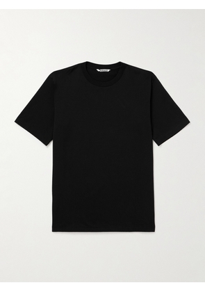 Auralee - Luster Plaiting Pima Cotton-Jersey T-Shirt - Men - Black - 3