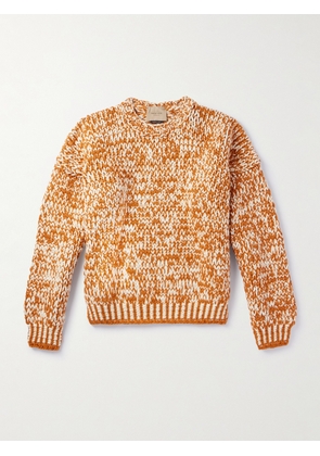 Federico Curradi - Two-Tone Wool Sweater - Men - Orange - M