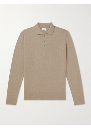 Kingsman - Wade Merino Wool and Cashmere-Blend Polo Shirt - Men - Neutrals - S