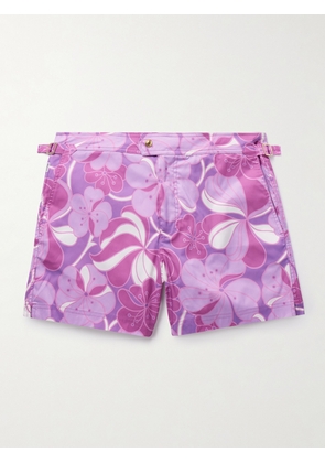 TOM FORD - Slim-Fit Short-Length Floral-Print Swim Shorts - Men - Pink - IT 44