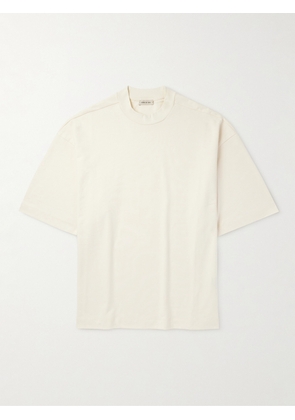Fear of God - Logo-Appliquéd Cotton-Jersey Pyjama T-Shirt - Men - Neutrals - XS