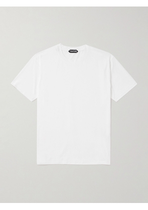 TOM FORD - Slim-Fit Lyocell and Cotton-Blend Jersey T-Shirt - Men - White - IT 44