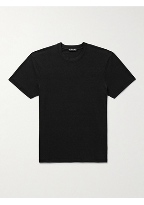 TOM FORD - Slim-Fit Lyocell and Cotton-Blend Jersey T-Shirt - Men - Black - IT 44