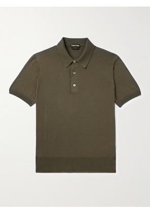 TOM FORD - Slim-Fit Cotton Polo Shirt - Men - Green - IT 44